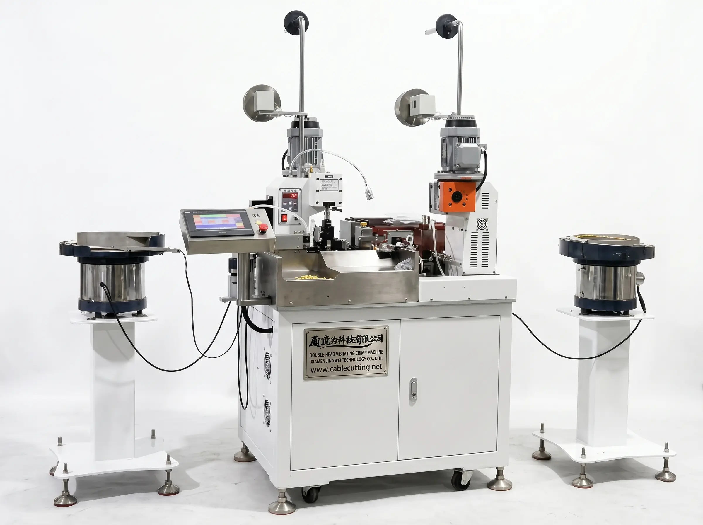 Macchina Crimpatrice Vibrante Automatica a Doppia Testa