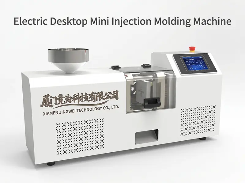 Macchina per Stampaggio a Iniezione Mini Elettrica da Banco | Microstampaggio Plastica JW-01