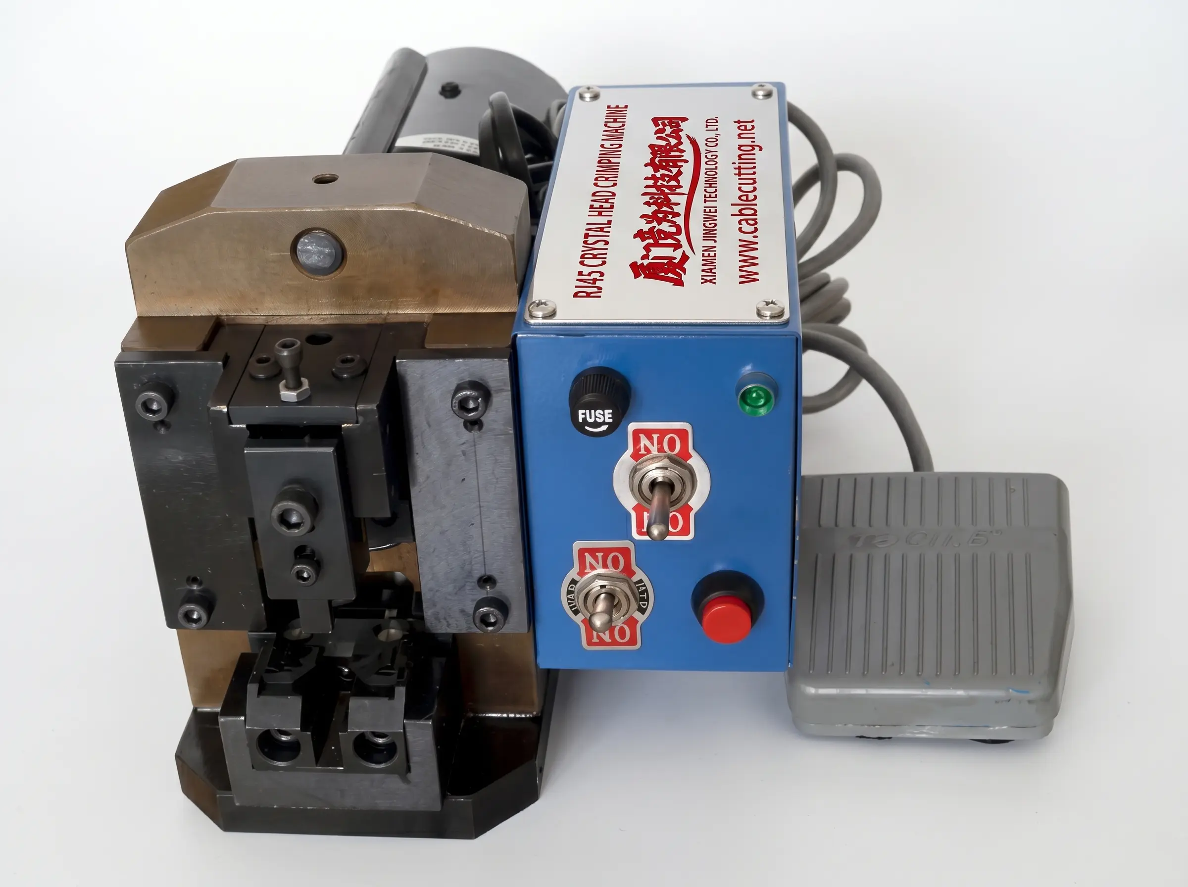 Macchina Crimpatrice RJ45 WPM-PC: Precisione per Cavi di Rete