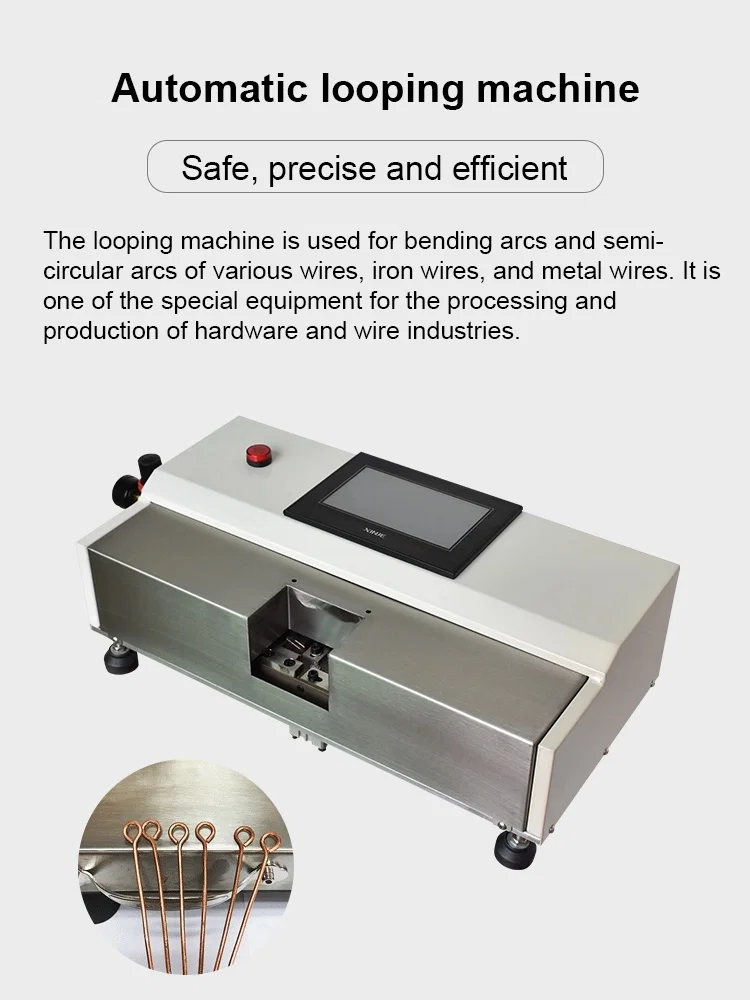 Macchina ad anello per fili metallici, macchina per anelli a gancio, piegatrice ad archi 