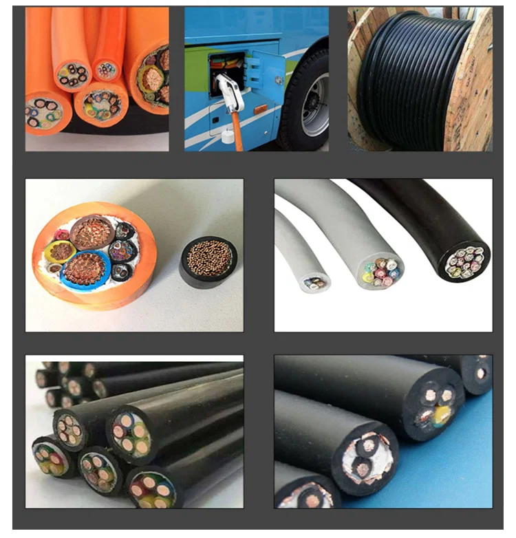 Esempio di esposizione della grande macchina di taglio del cavo, macchina di taglio del cavo dell'automobile di nuova energia, cavo di taglio della macchina 