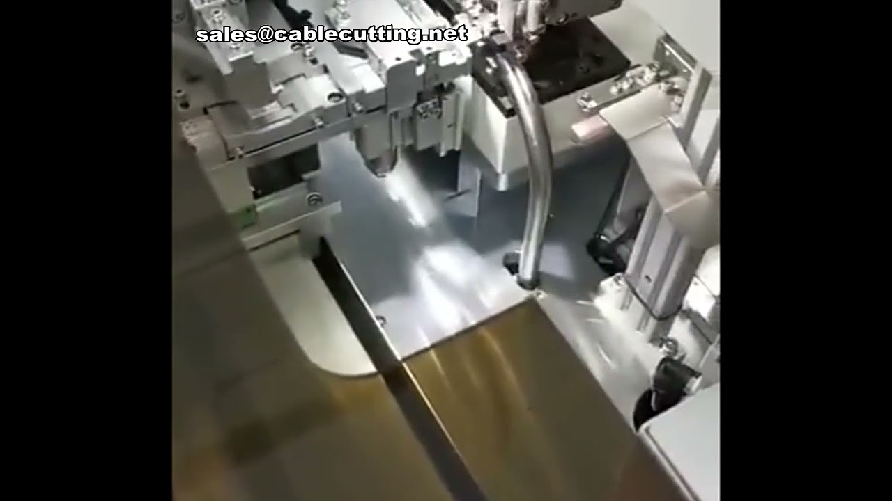 Macchina spellacavi paralleli, lavorazione multipla cavi a nastro, crimpatura e stagnatura fili derivati