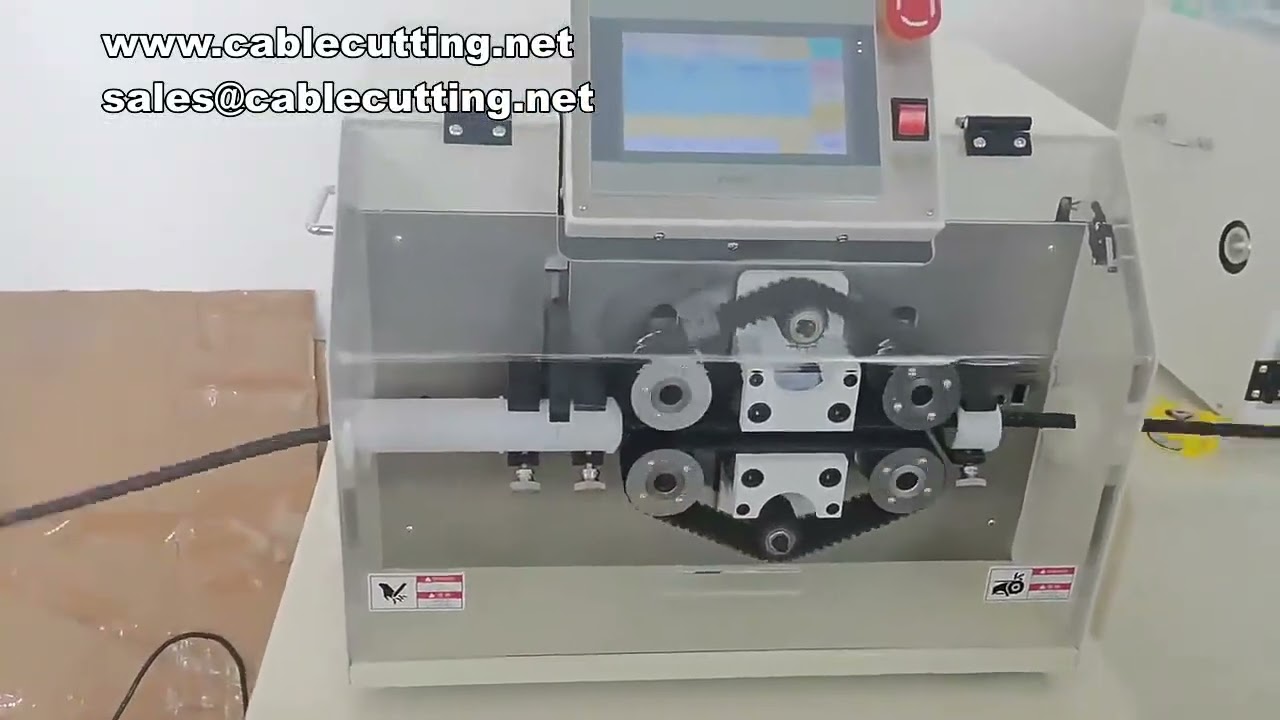 Macchina per taglio tubi corrugati, cera gialla e termoretraibili: precisione automatica