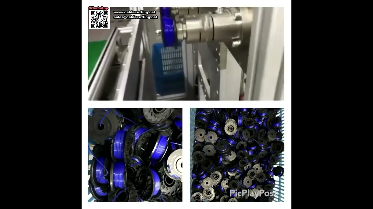 Macchina Avvolgitrice Automatica per la Produzione di Bobine per Testine Decespugliatori