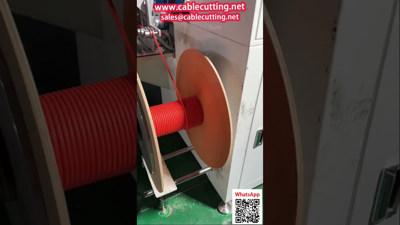 Avvolgitrice automatica per tamburi in legno con contachilometri di precisione