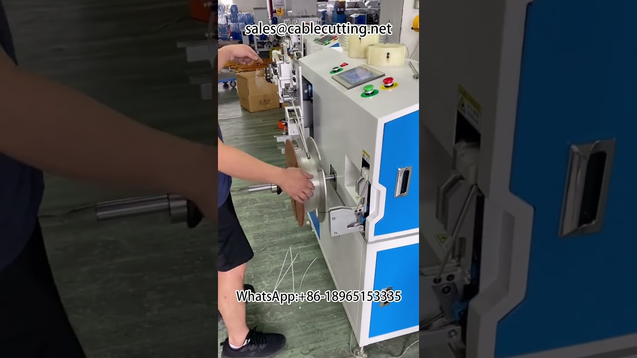 Macchina per conteggio e riavvolgimento di tubi aria PU in bobina cava su disco di plastica #tuboaria #tubo #pneumatico