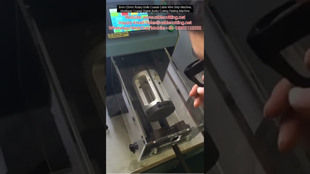 Spelafili Rotativo per Cavi Coassiali 3-25mm | Macchina per Taglio Cavi Multistrato Audio Digitale