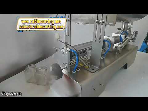 Riempitrice a testa singola a forma di U per salse BBQ, burro, peperoncino e paste liquide – Macchina per imbottigliamento automatico