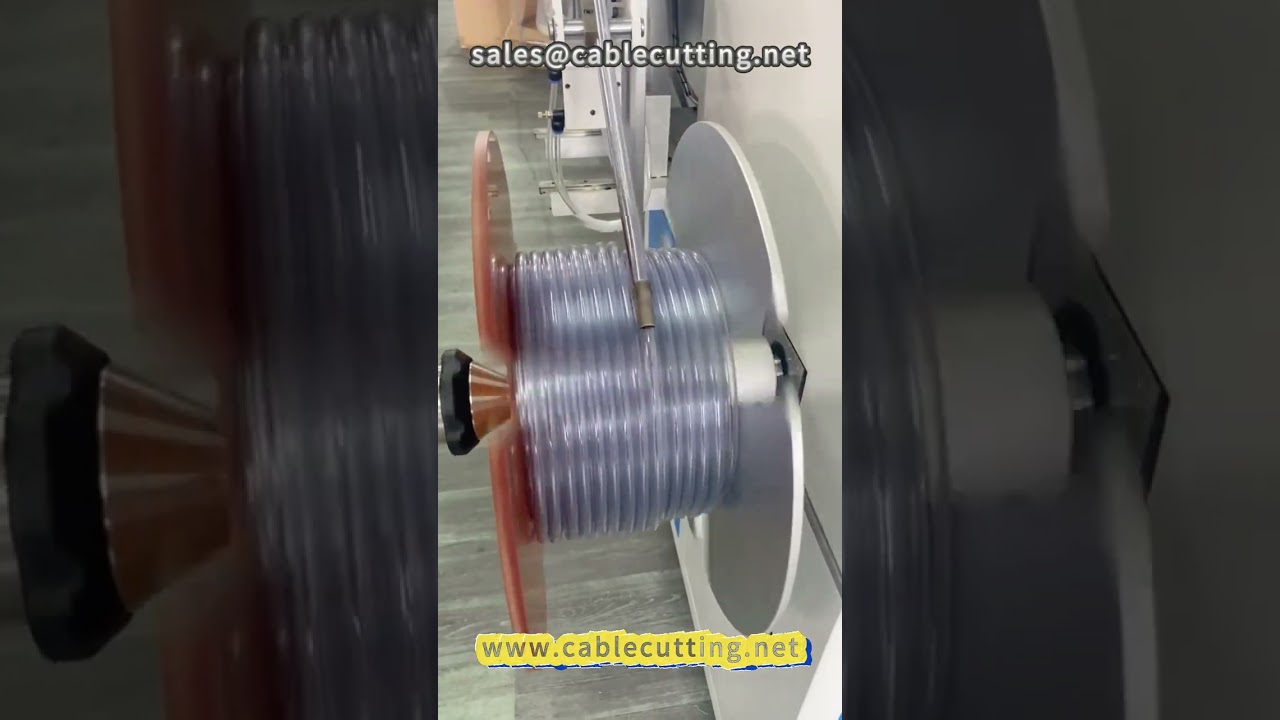 Avvolgitore contametri per tubi PVC a 8 stazioni | Macchina avvolgitrice per tubi PE e soffietti