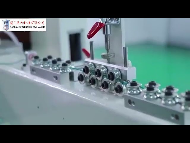 Macchina per taglio, spelatura e crimpatura terminali per cavi e PCB – Demo industriale
