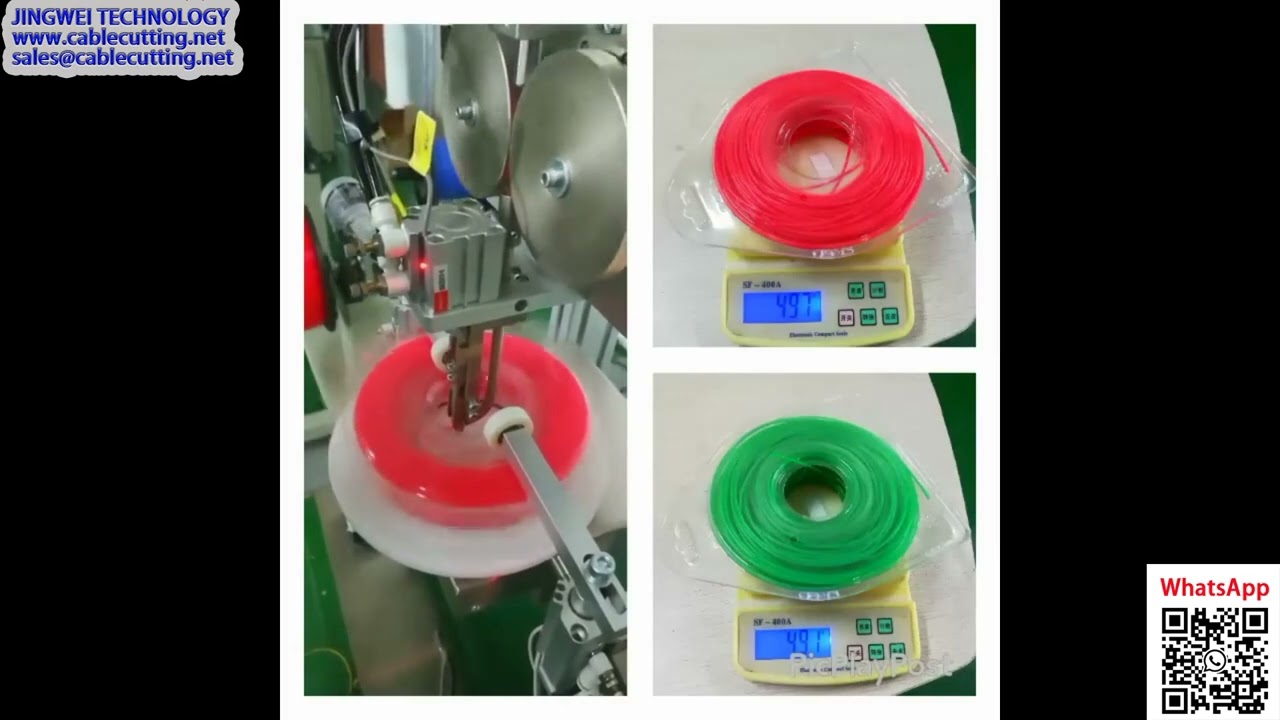 Macchina per Confezionamento Blister Verticale per Bobine di Filo Decespugliatore - Imballaggio Efficiente