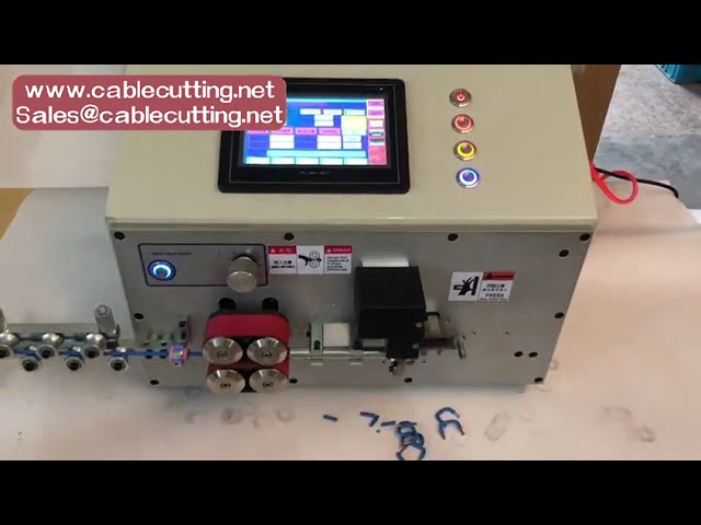 Macchina spellafili automatica completa: taglio cavi e piegatura bobine