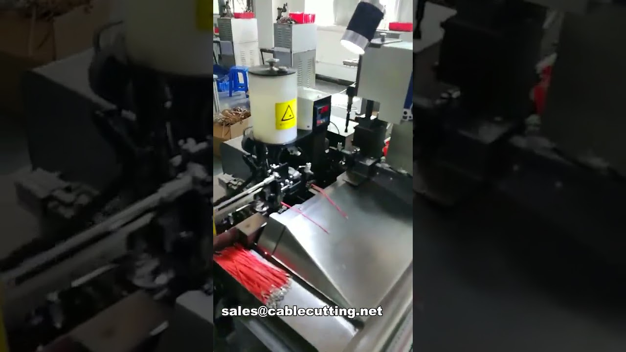 Tagliacavi automatico: crimpatura a un'estremità, spelatura e stagnatura dall'altra - Modello 501S