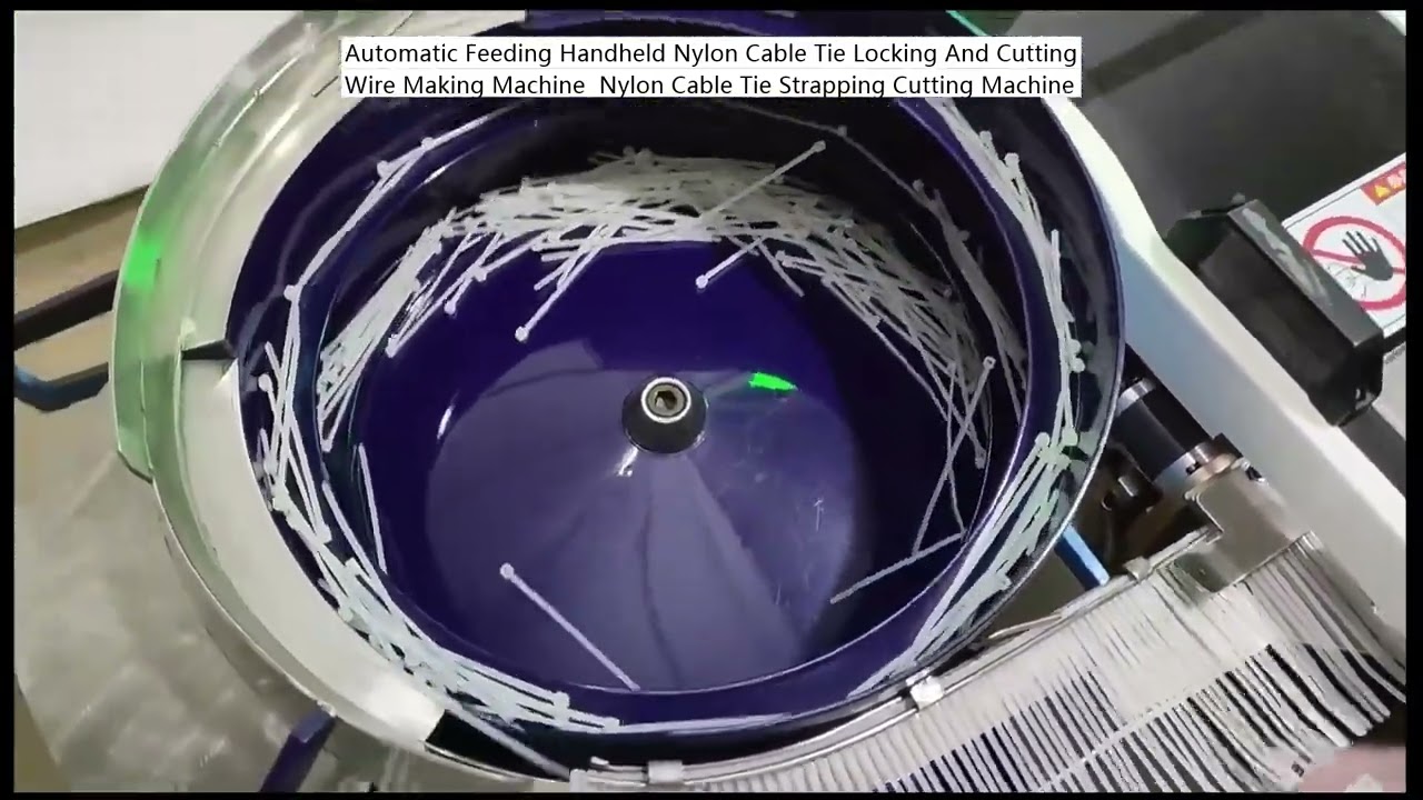 Macchina Portatile Automatica per Fascette in Nylon: Alimentazione, Bloccaggio e Taglio
