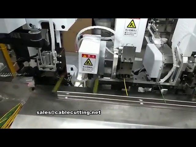 Macchina automatica per crimpatura e giunzione terminali a 2 estremità – Crimpatura terminali automatica