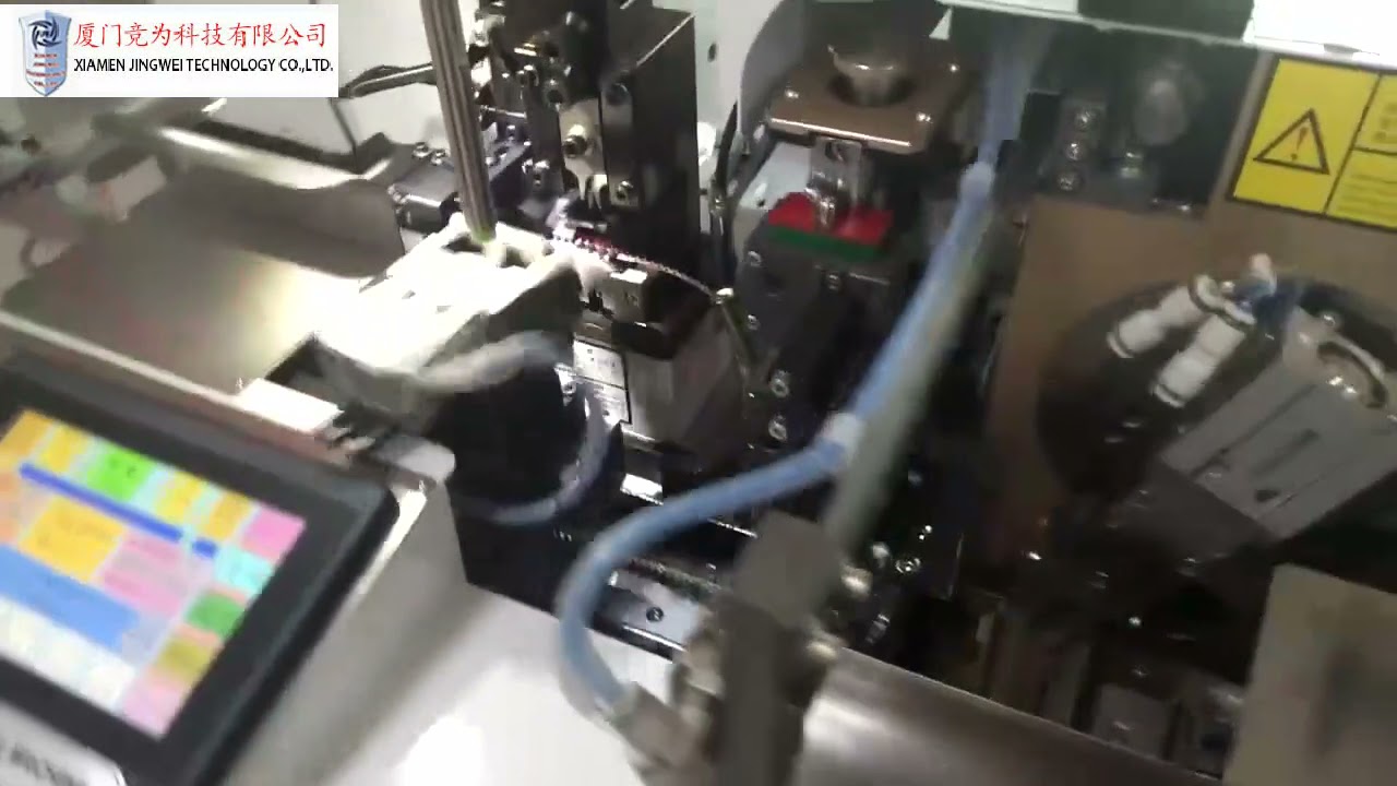 Macchina automatica per taglio, spelatura, crimpatura, saldatura e stagnatura di cavi e cablaggi auto