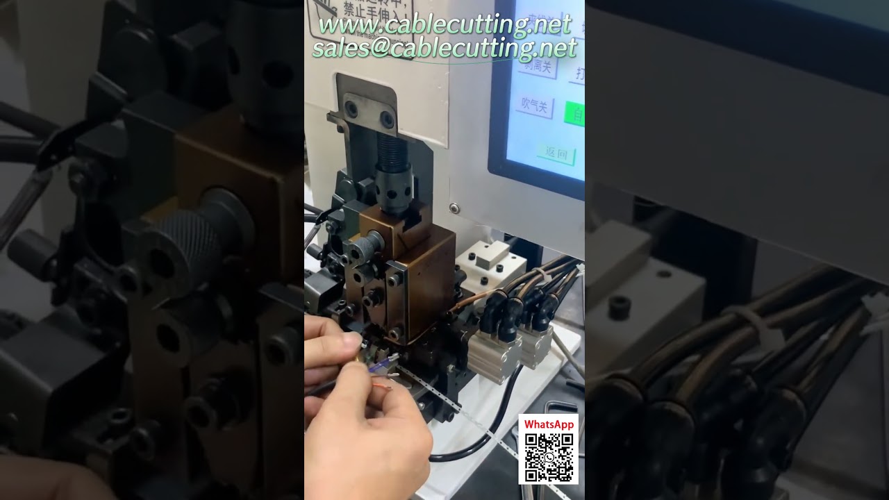 Macchina per crimpatura terminali e spelatura automatica – Ottimizza la produzione cavi