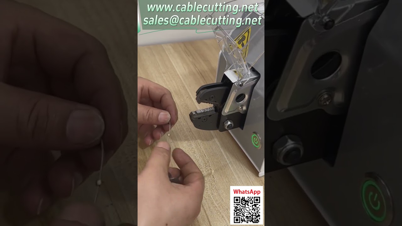 Crimpatrice elettrica per terminali | Stampo personalizzato per sfere metalliche e test di trazione superato
