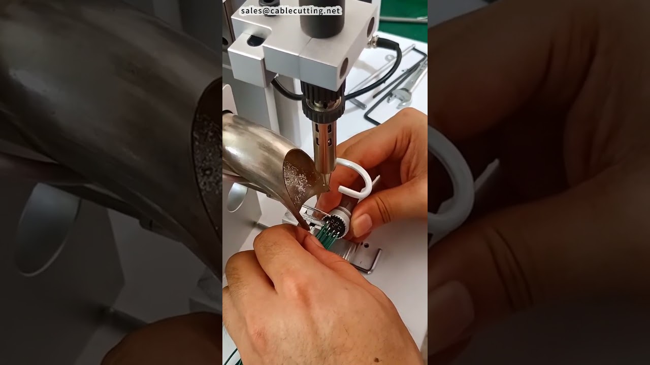 Saldatrice pneumatica semiautomatica per connettori aeronautici verso l'alto | Precisione industriale