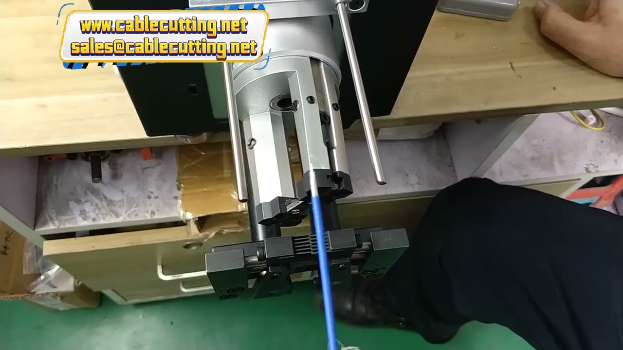 Macchina Spellacavi Coassiale Professionale per Stripping Multi-strato di Cavi Triassiali - Diametro Filo da 1mm