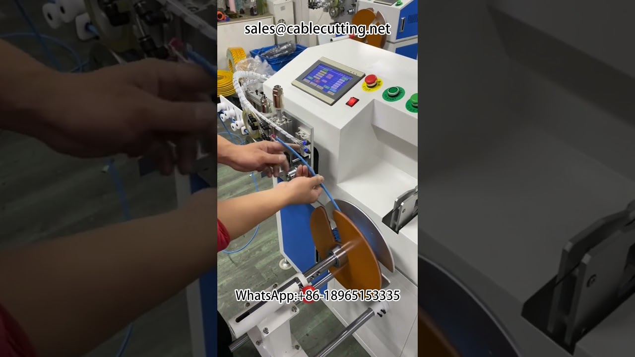 Macchina automatica per conteggio, smistamento, taglio, avvolgimento e legatura di cavi #Avvolgimentoelegatura