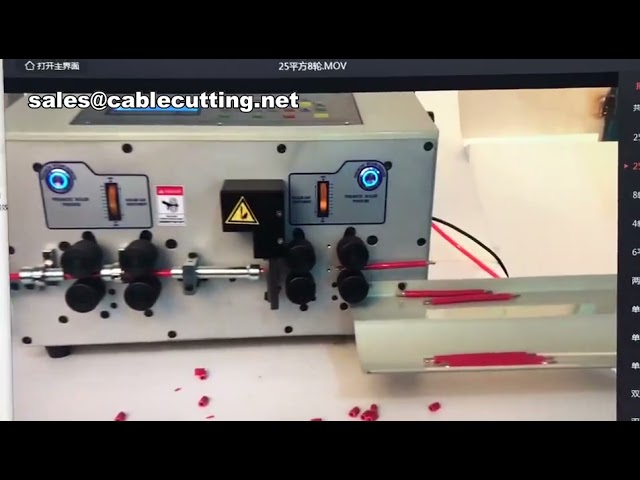 Macchina automatica per spelare e tagliare cavi a doppio filo - Spelafili compatta