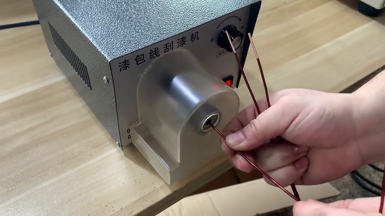Macchina spelafilo smaltato automatica WPM 5505 – Rimozione vernice per riciclo rame
