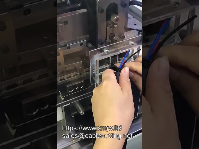Macchina automatica per crimpatura terminali con spina impermeabile