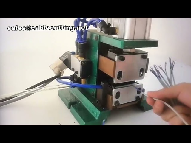 Macchina Spellafili Pneumatica per Cavi Multicore – Spelatrice a Compressore