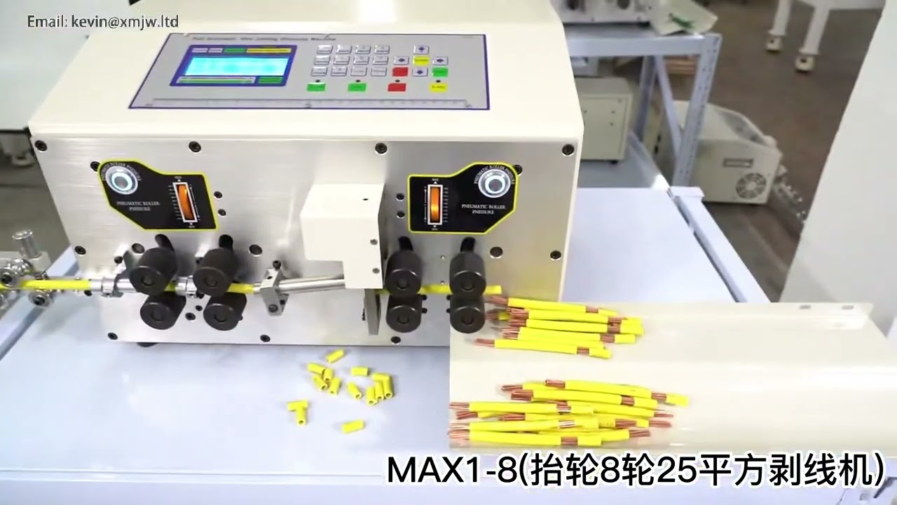 Macchina Automatica per Spellatura e Taglio Cavi 0,2-25mm² SWT508MAX - 8 Ruote Motrici Regolabile