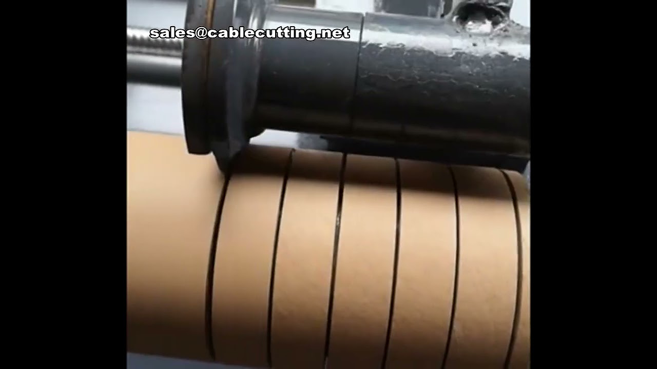 Macchina Automatica per Taglio di Precisione di Tubi di Carta e Anime in Kraft – Attrezzatura per Slitting e Produzione di Cilindri