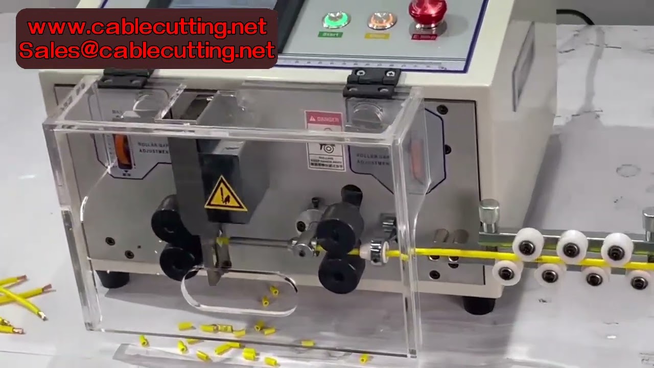 Potenzia il tuo laboratorio: Macchina spellafili automatica touch JES per cavi da 0,1 a 8 mm²