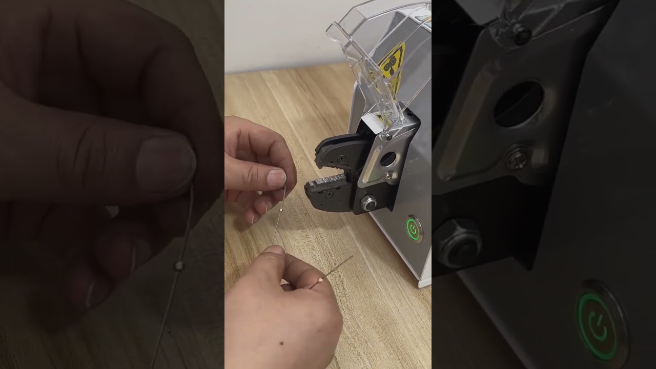 Macchina crimpatrice terminale elettrica versatile con stampo personalizzato per crimpatura di sfere metalliche speciali #fabbrica