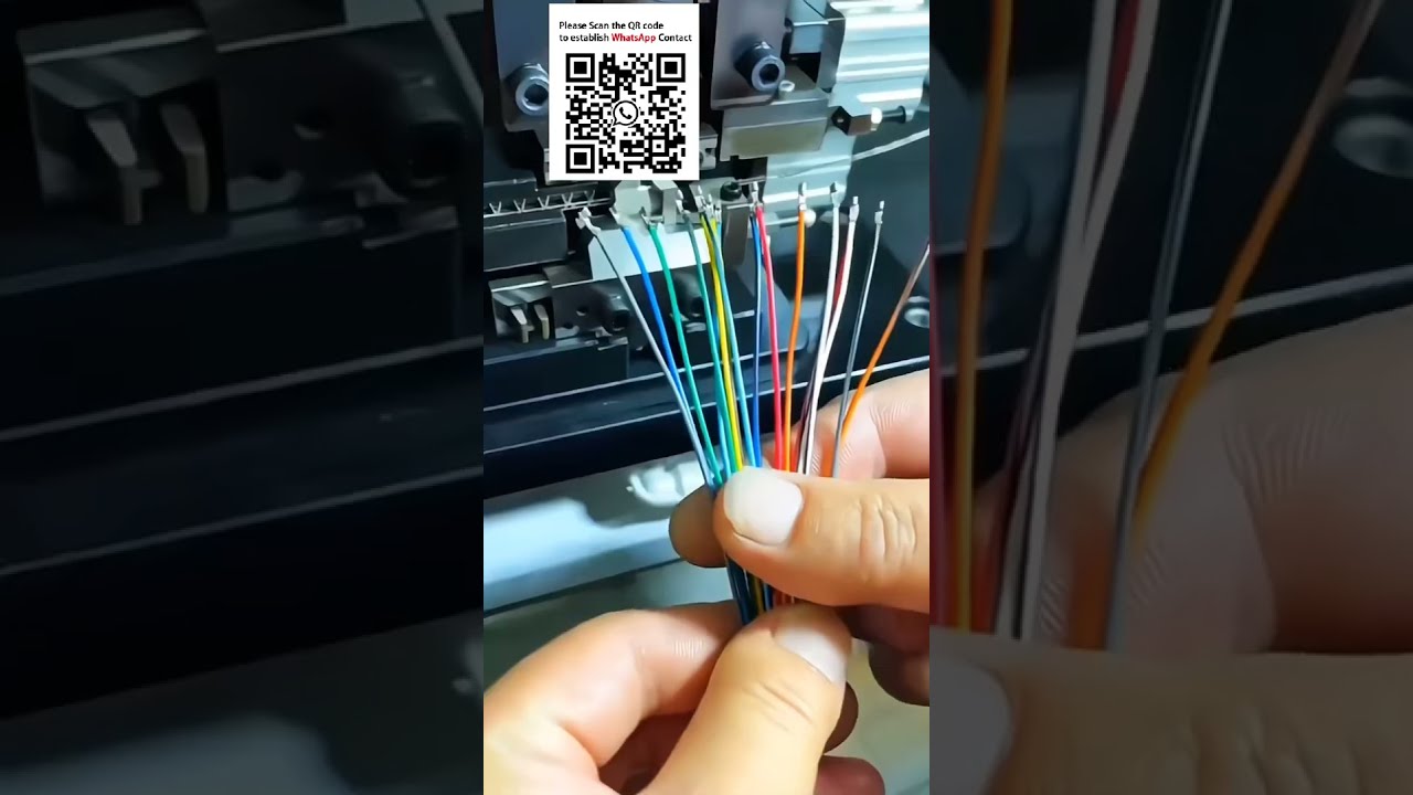 Macchina Automatica per Spellatura e Crimpatura Fili con Monitoraggio Pressione | Produzione Intelligente