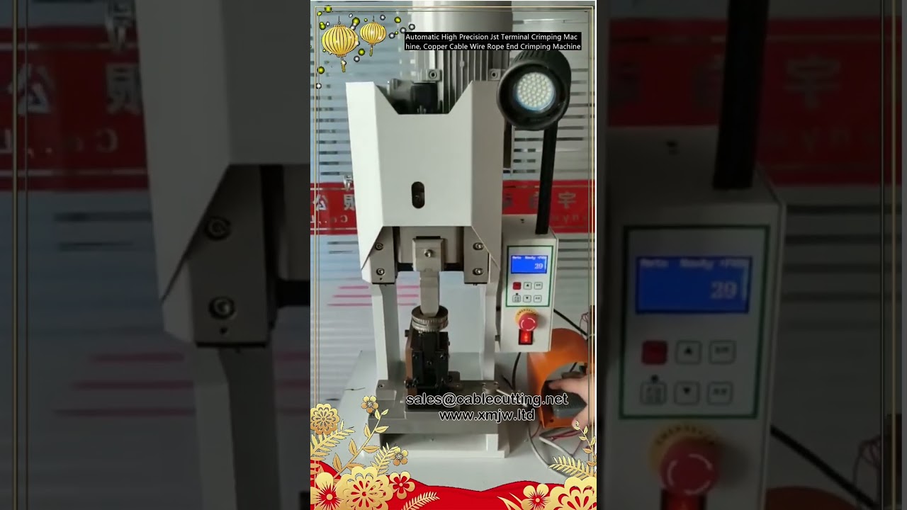 Crimpatrice Automatica di Precisione per Terminali JST – Macchina per Crimpare Cavi in Rame e Funi Metalliche