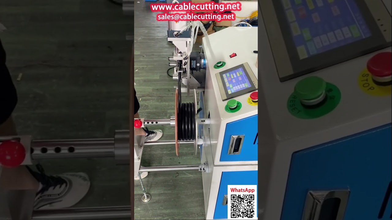 Taglia e avvolgi cavi con contatore: macchina automatica per cavi 14 mm