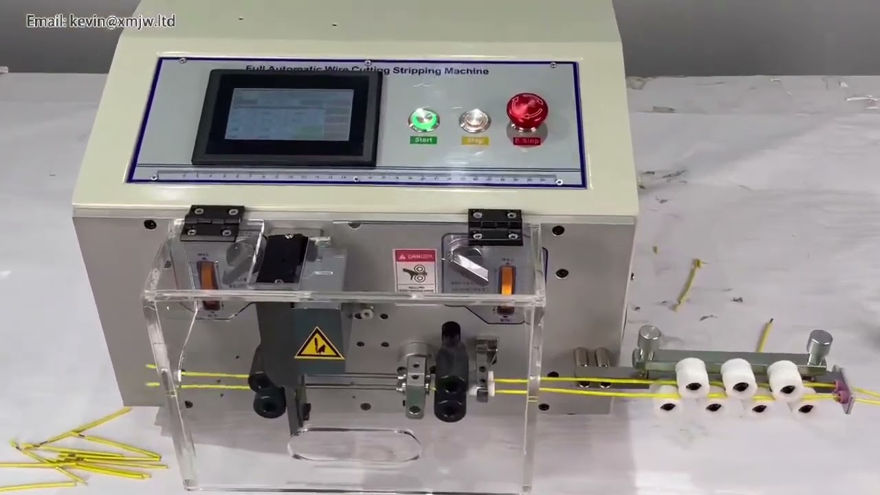 Macchina Automatica per Spelatura e Taglio Cavi Doppio Filo con Touch Screen SWT508SDB2S 220V/110V