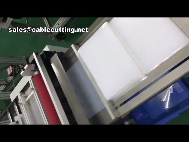 Macchina Automatica per Taglio Nastro Elasticizzato in Nylon con Gancio e Anello - Larghezza 400mm