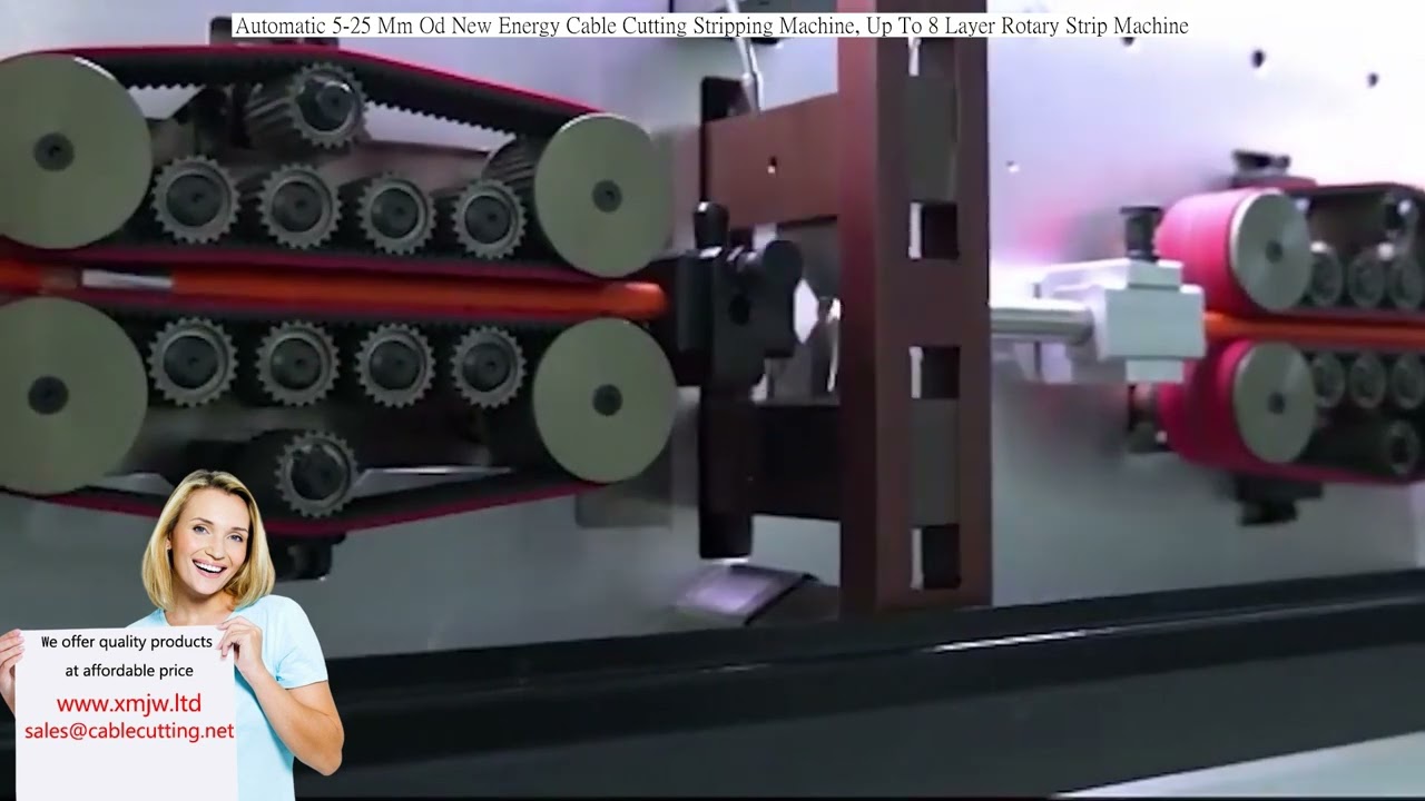 Macchina Automatica per Taglio e Spelatura Cavi Ø 5-25 mm - Spelatrice Rotativa Multistrato Fino a 8 Strati