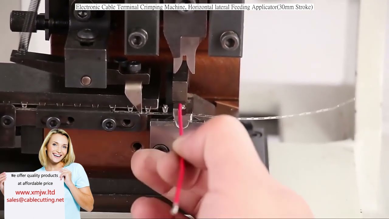 Crimpatrice automatica per terminali cavi - Applicatore laterale orizzontale con corsa 30mm