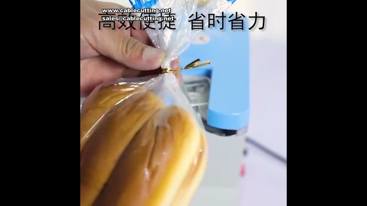 Macchina Automatica per Sigillatura e Legatura a Filo d'Oro per Sacchetti in Plastica