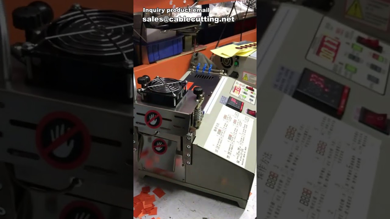 Macchina automatica per taglio nastri: nylon, cerniere e PVC - Taglio di precisione