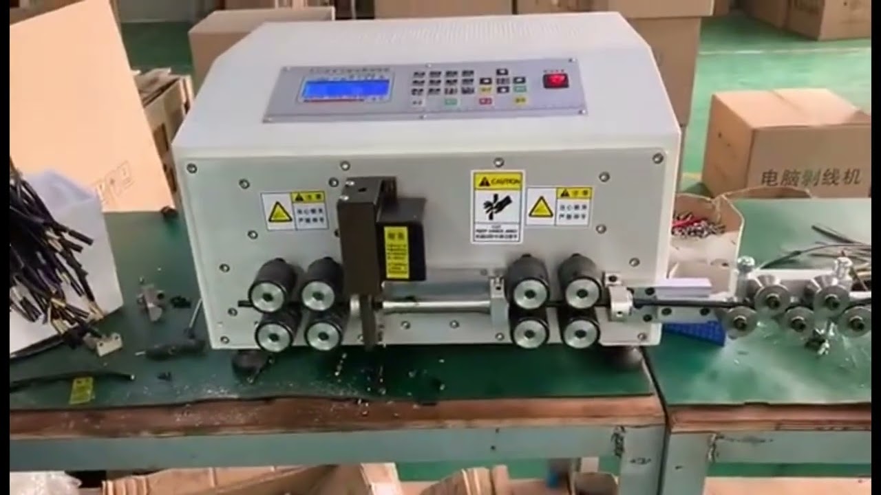 Macchina Automatica per Spellatura e Taglio Cavi Informatici 35 mm²