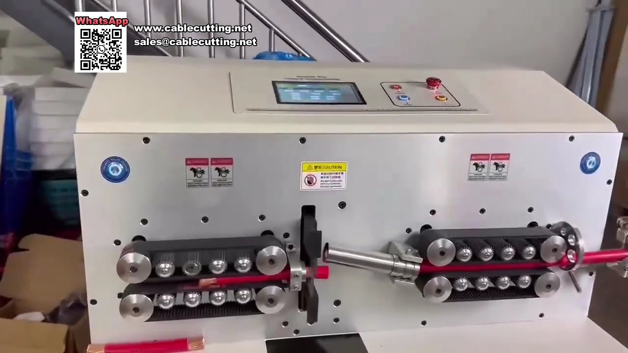 Macchina tagliaspelacavi elettrica computerizzata di precisione per cavi 185mm²