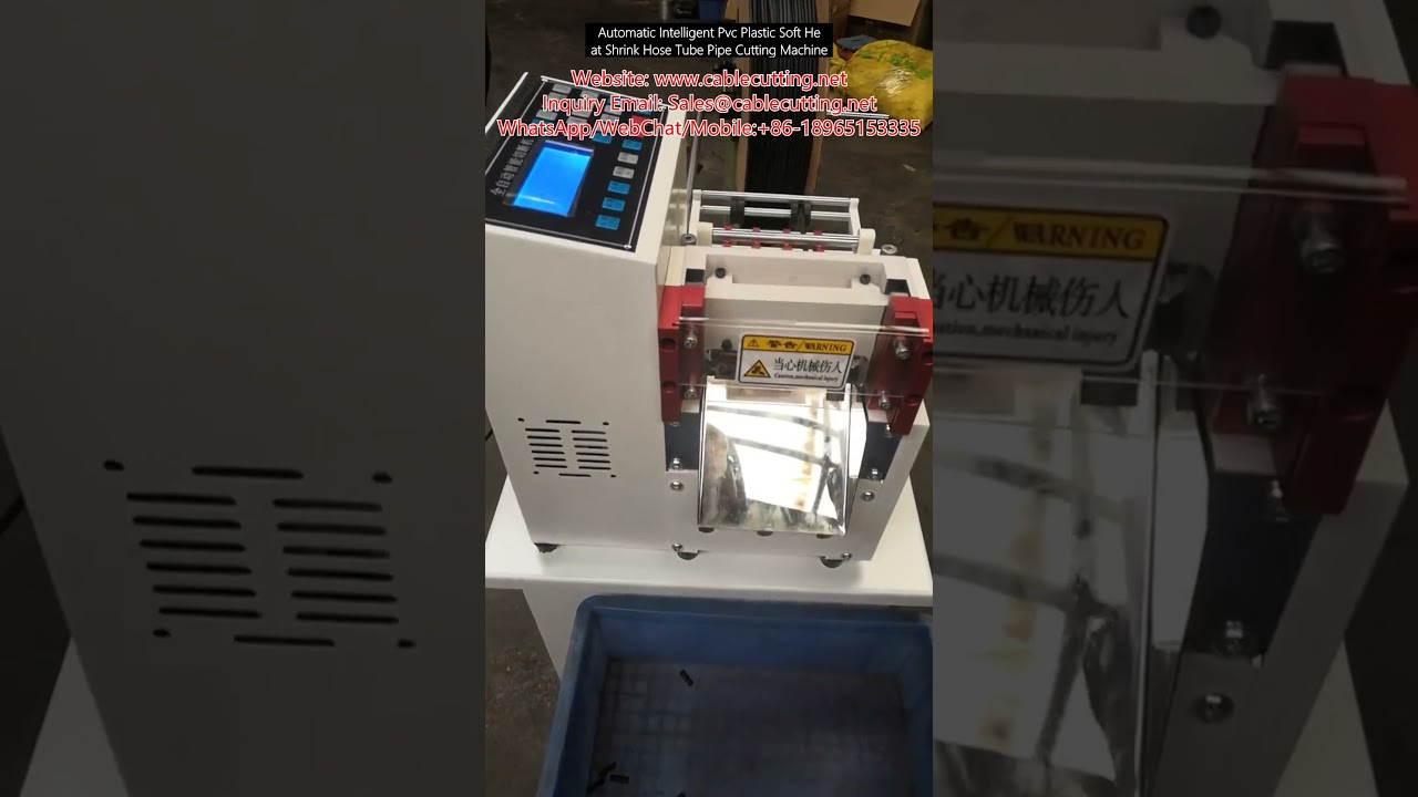 Macchina Automatica Intelligente per Taglio di Tubi e Guaine Termoretraibili in PVC e Plastica Morbida