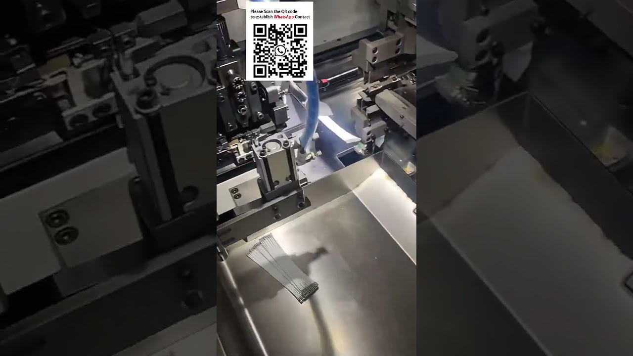 Crimpatrice Automatica per Cavi a Nastro a Doppia Estremità - Separazione, Spellatura e Ribaltamento