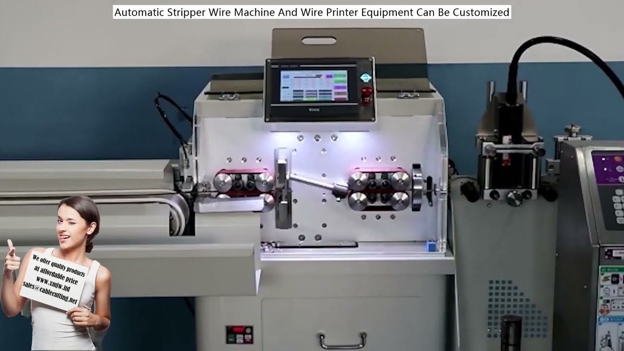 Macchina spellafili automatica e stampante per fili personalizzabile